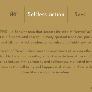 सेवा | Action Désintéressée | Seva