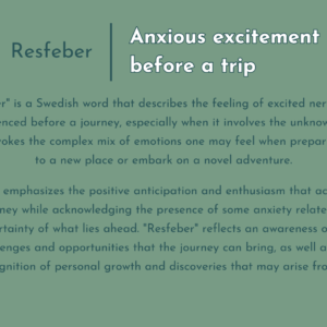 Resfeber | Excitation Anxieuse Avant Un Voyage