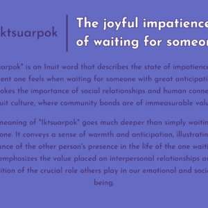 Iktsuarpok | L’impatience Joyeuse D’attendre Quelqu’un