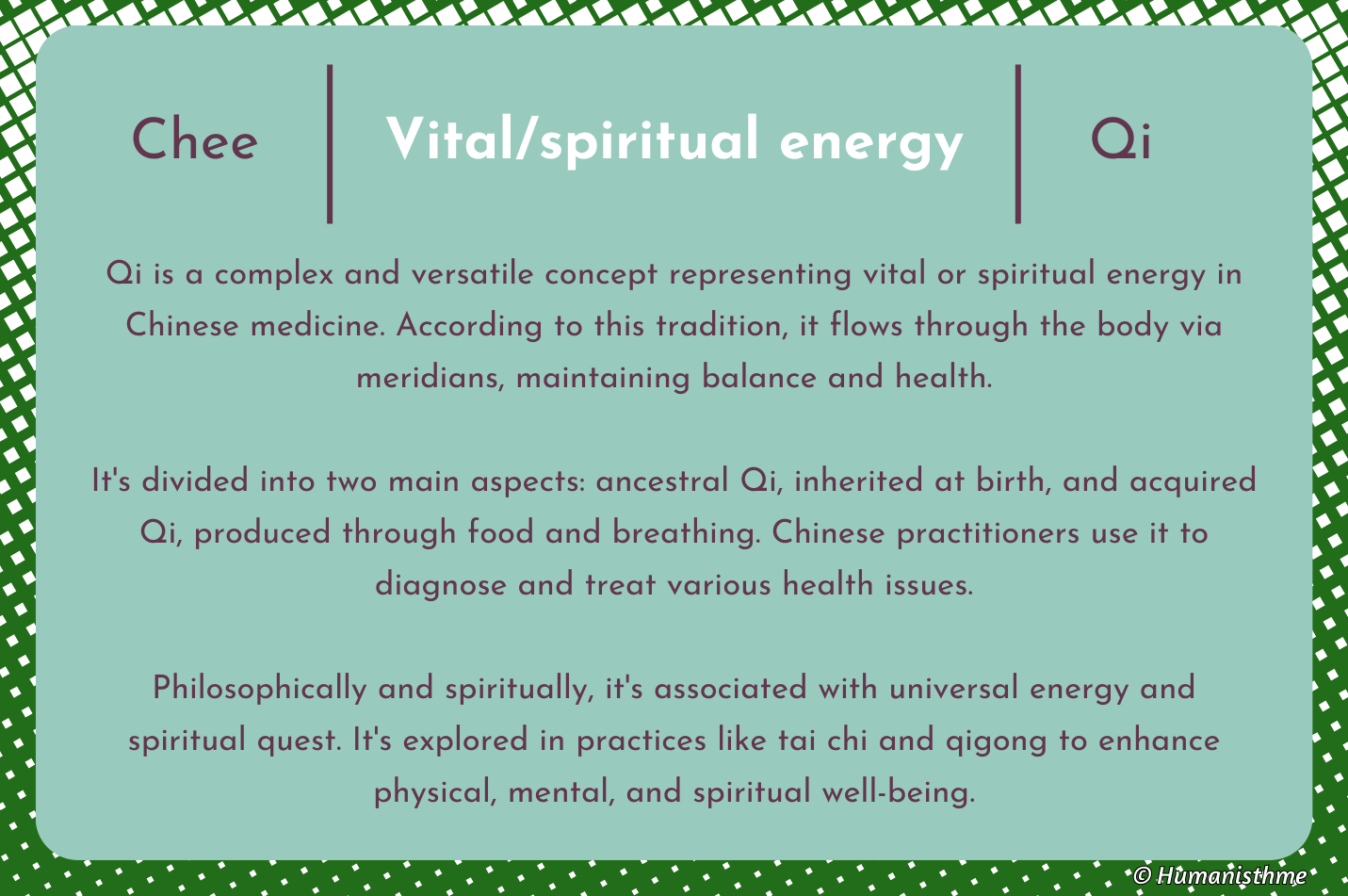 Tchi | Énergie Vitale/spirituelle | Qi