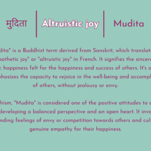मुदिता | Sympathie Altruiste | Mudita
